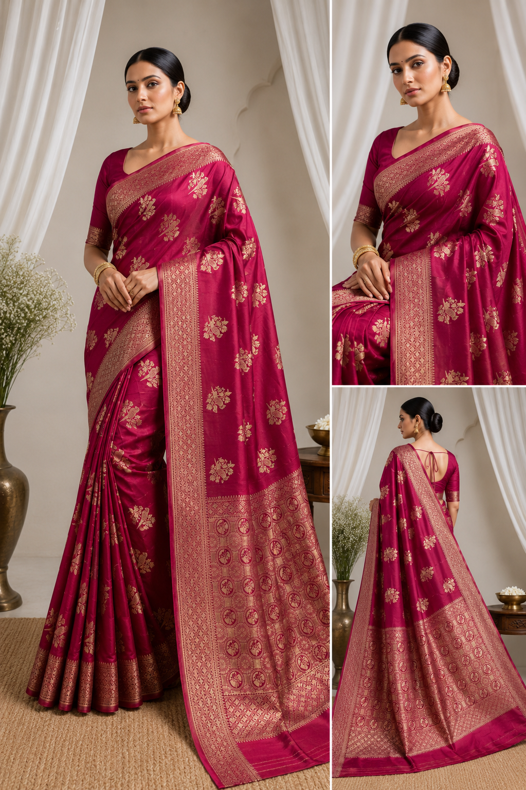 Mango Silk Banarasi Saree
