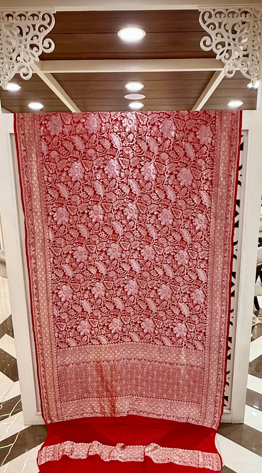 Pure Khaddi Georgette Banarasi Saree