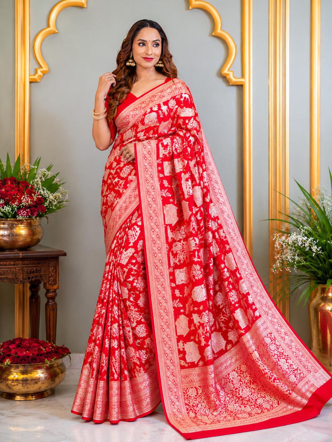 Katan Banarasi Silk Saree