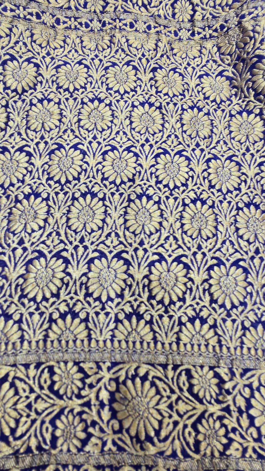 Royal Blue Khaddi Georgette Banarasi Saree