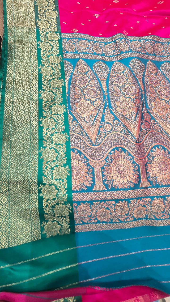 Premium Semi Silk Banarasi Saree with Elegant Weaving Work