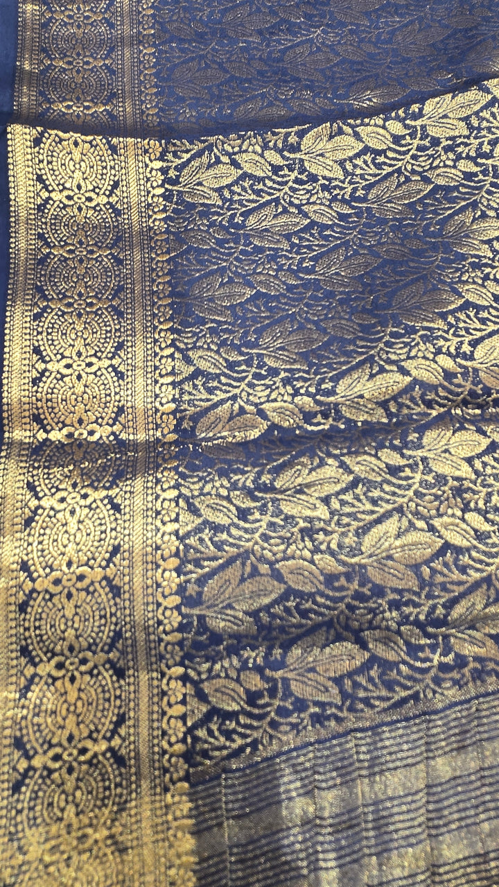 Premium Crepe Silk Saree with Rich Zari Work