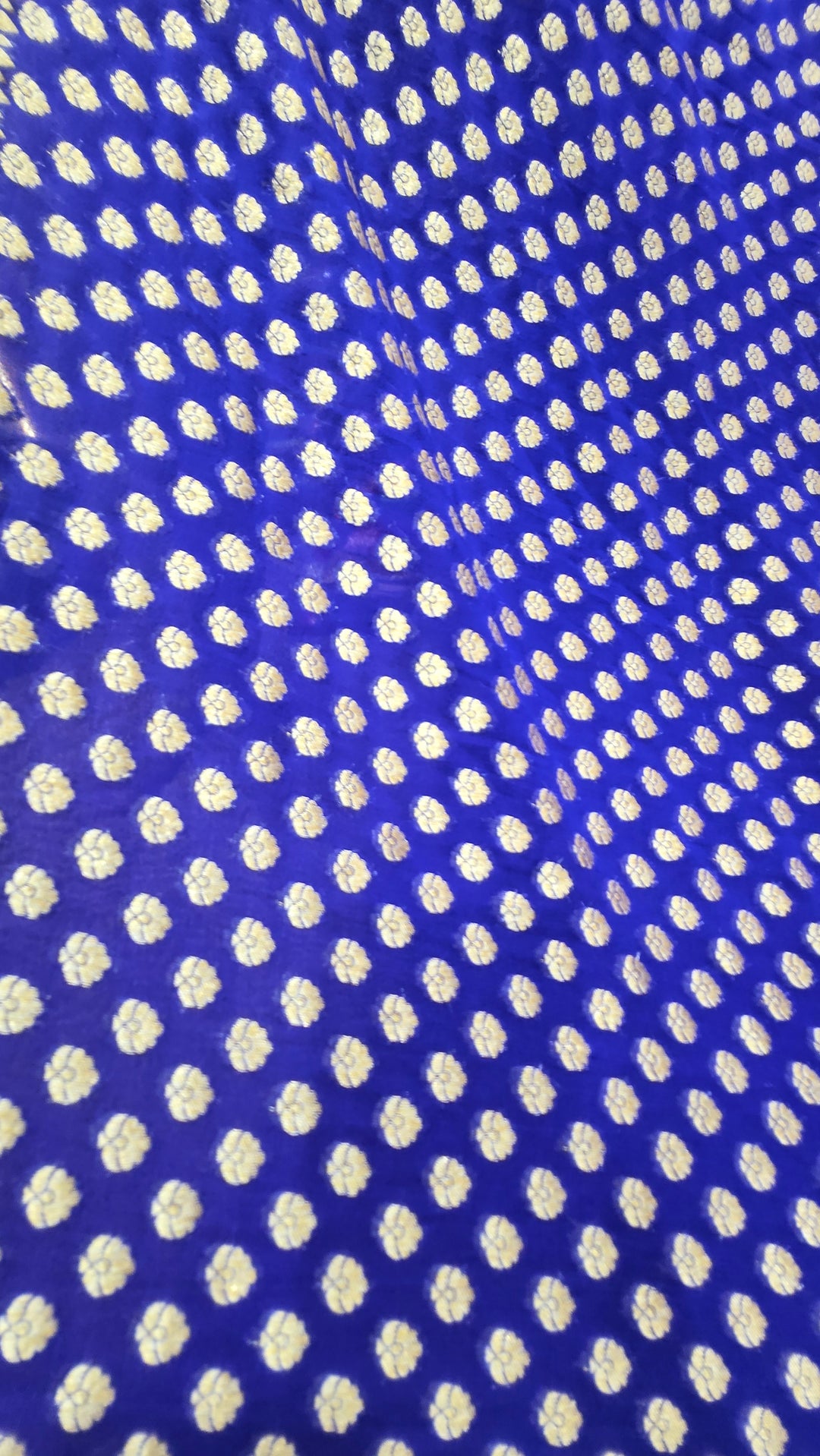 Royal Blue Khaddi Georgette Banarasi Saree