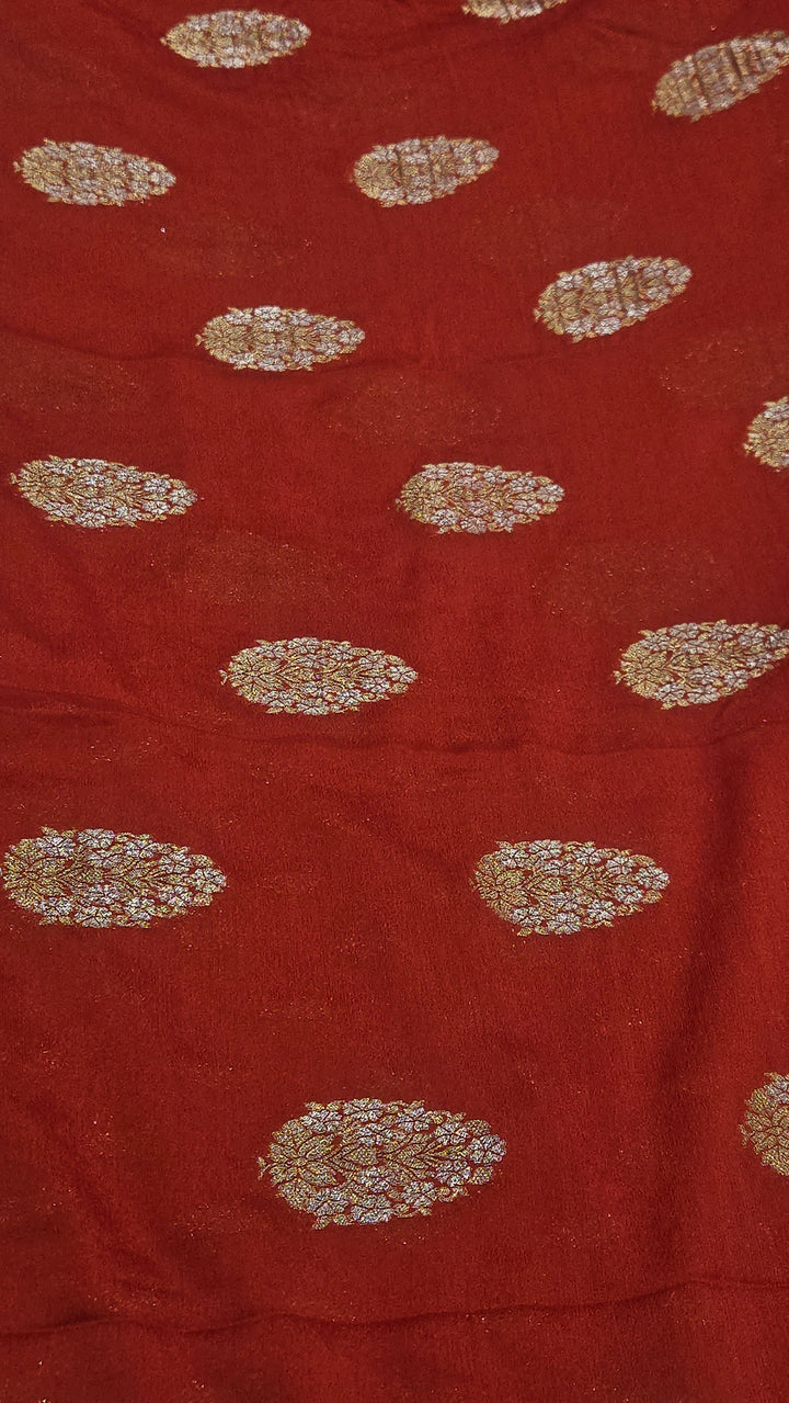 Premium Chiffon Saree with Sona Rupa Buti Zari Weaving
