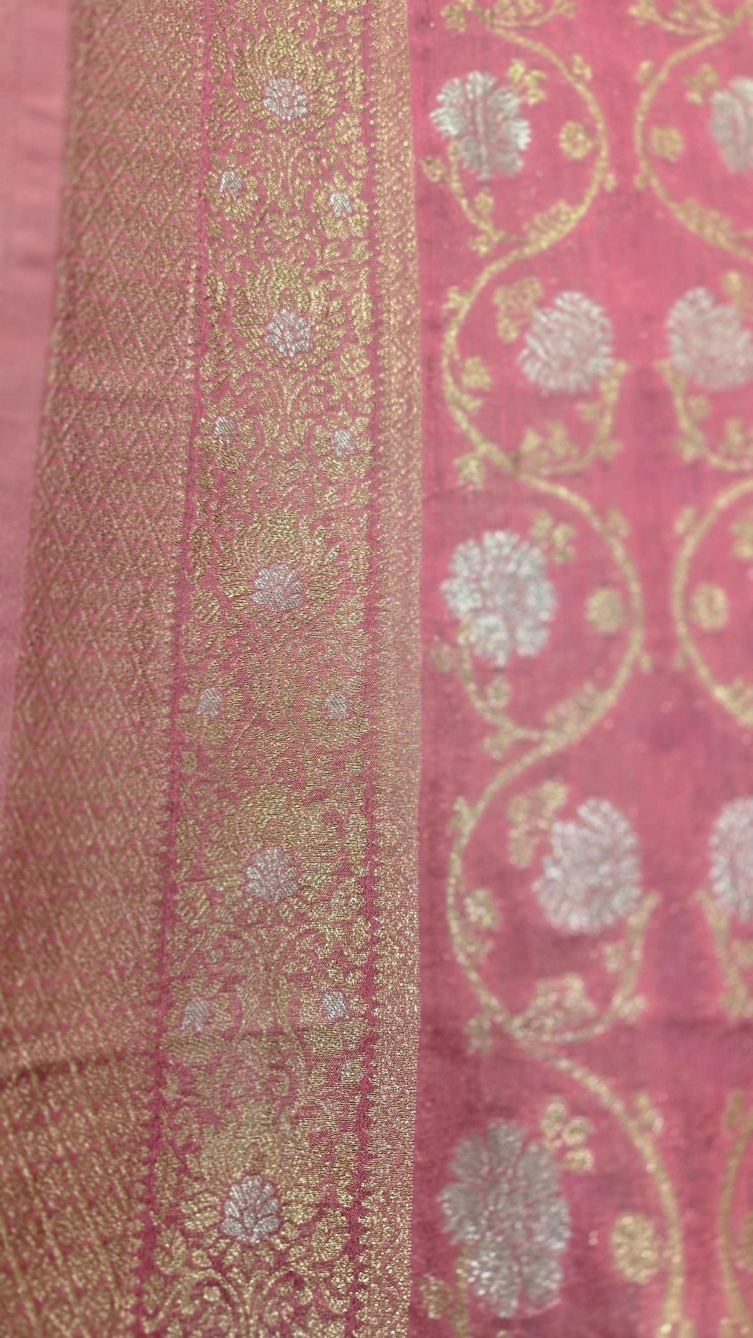Premium Light Pink Georgette Saree with Sona Rupa Zari Weaving